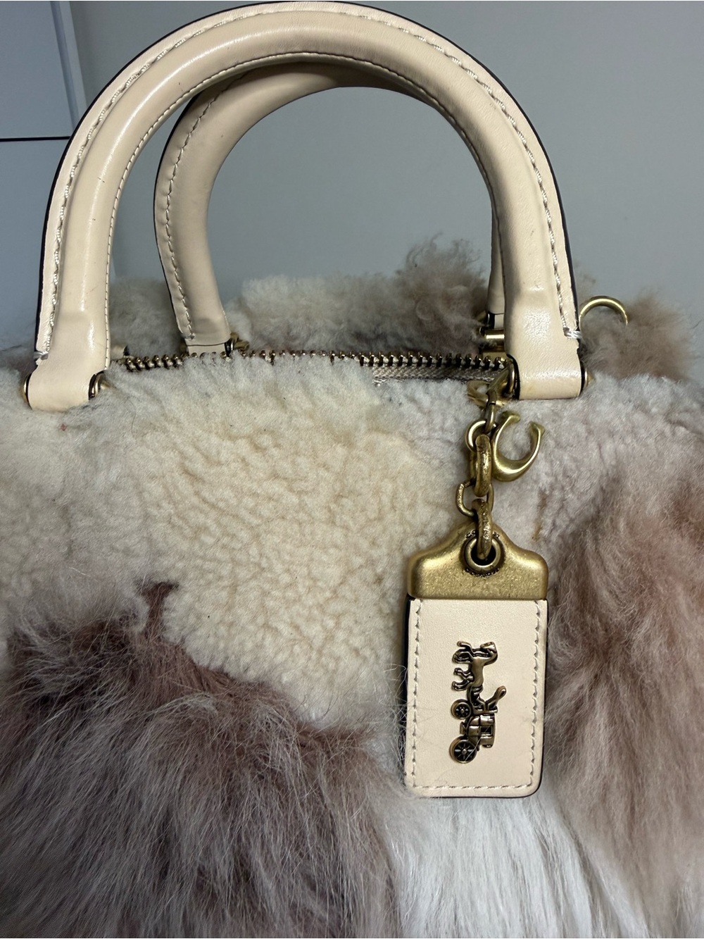 Coach Rogue 25 Shearling Patchwork - Picture 2 of 14